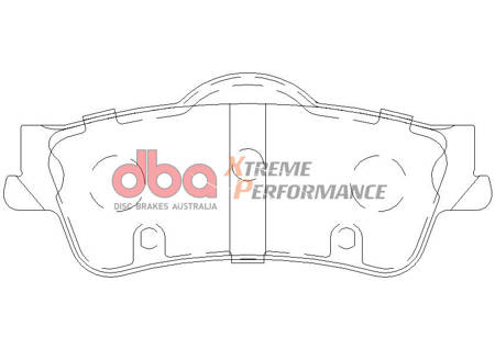 Klocki hamulcowe tylne DBA Brake Pads Xtreme Performance Hawk HB607x.616 - DB1766XP BITTER Vero CHEVROLET M.East S.Africa HOLDEN Aust NZ HSV