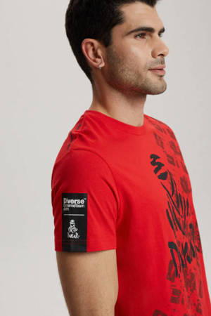 Koszulka T-Shirt Diverse DAKAR - DKR S 0323 Czerwony