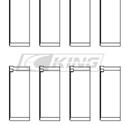 Panewki korbowodowe King Racing HONDA F20C, F22C, B20, H22 16V - CR4033XP