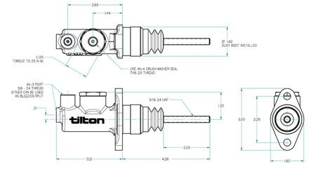 Pompa hamulcowa 76-series Tilton