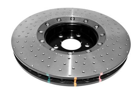 Tarcza hamulcowa przednia DBA 5000 series - Cross Drilled/Dimpled - DBA52774BLKXD AUDI A8 quattro D4 SQ5 8R