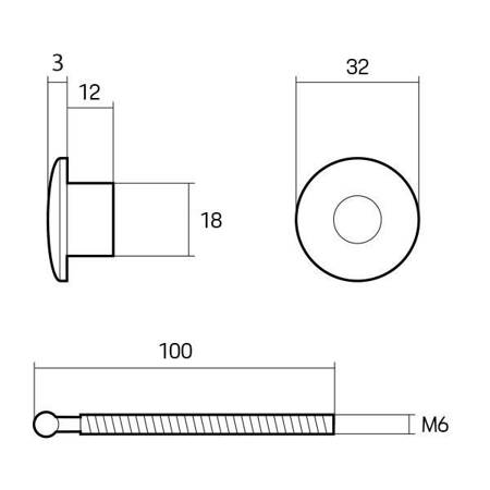 Zapinka Push Clip RRS M6