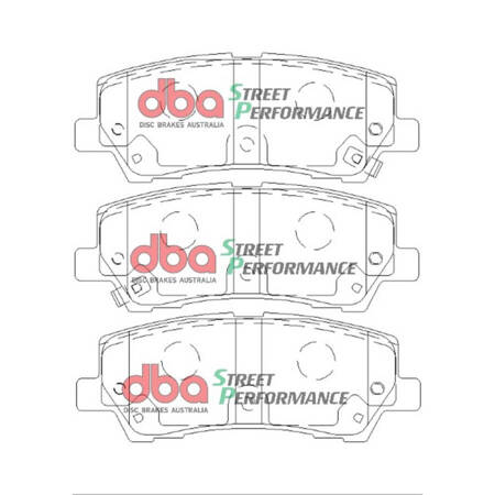 Zestaw tarcze hamulcowe tylne DBA 4000 series - T3 - DBA42165S + Klocki hamulcowe DBA Brake Pads Street Performance (Hawk HB774x.650) - DB9022SP + Przewody hamulcowe HEL w oplocie FORD Mustang 6th Generation